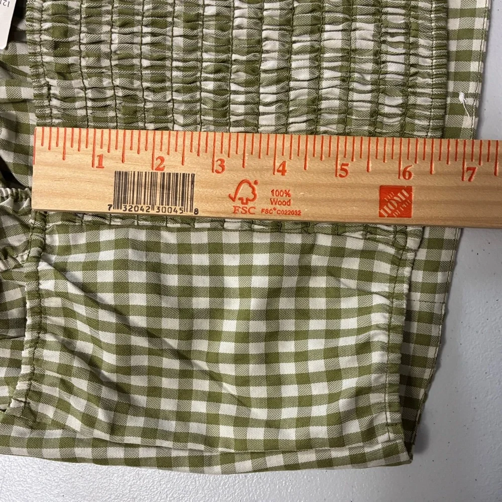 Tullea Gingham Women's Gingham Crop Tank Top Size Small NWT - Picture 6 of 7